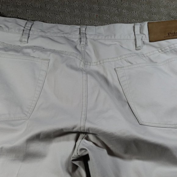 Polo by Ralph Lauren Off-White 5-Pocket Strait Leg Pants 38x32* - Picture 3 of 9